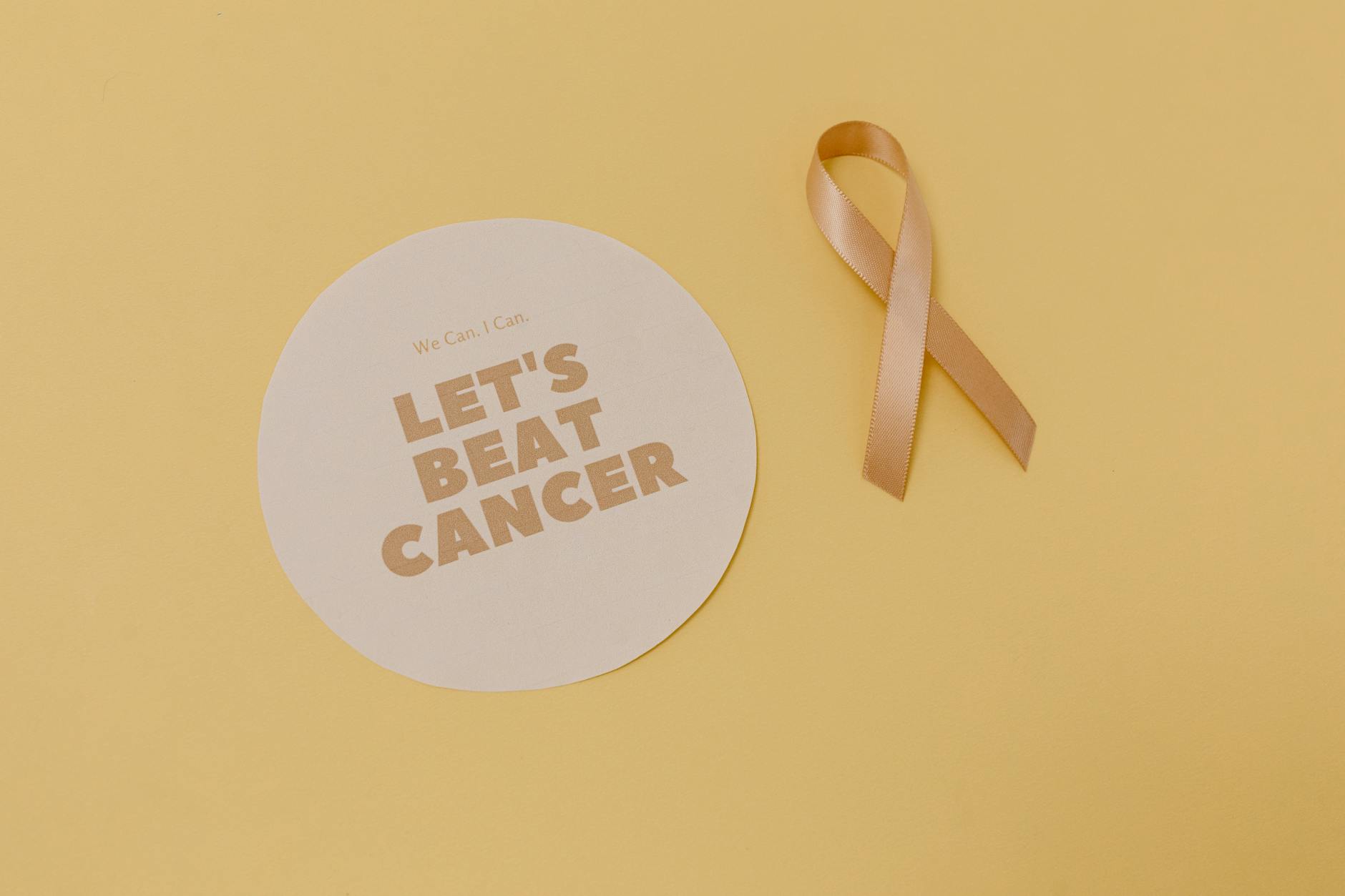 close up shot of a gold ribbon